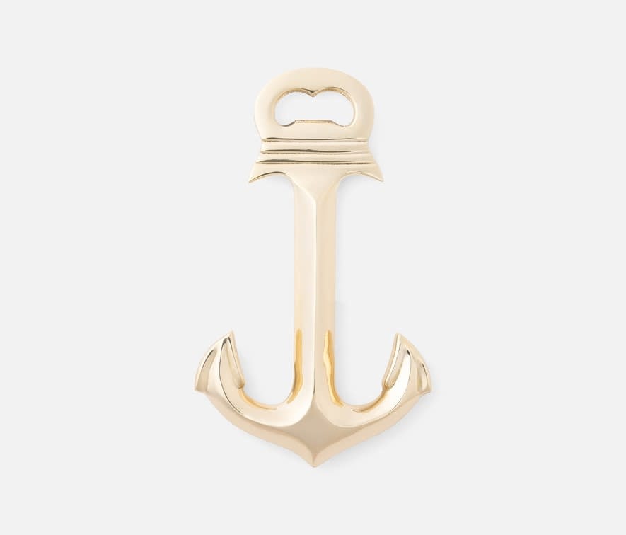 Blue Pheasant ALCOTT, Polished Gold Anchor Bottle Opener