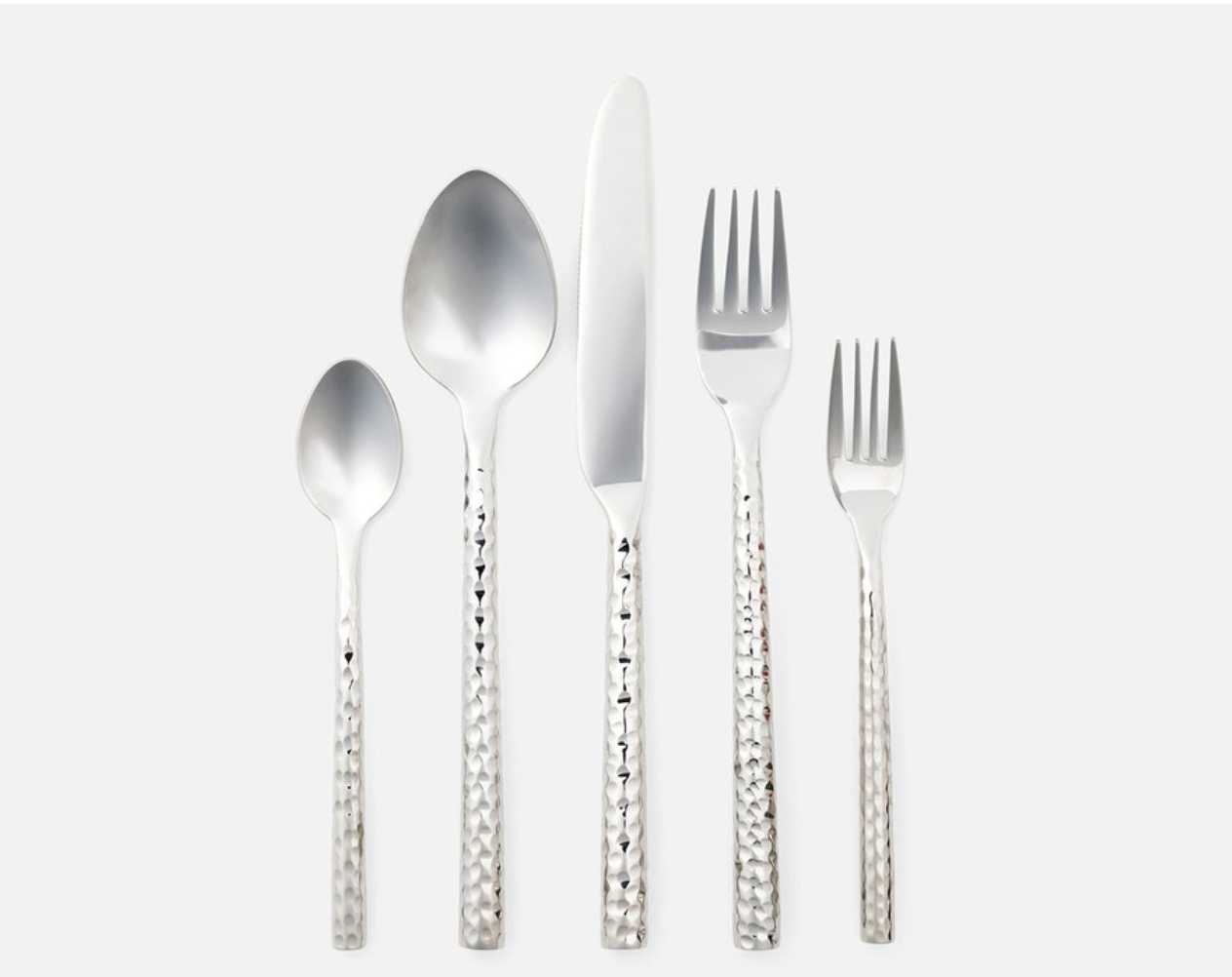 Blue Pheasant Annella Silver 5-Piece Flatware Set