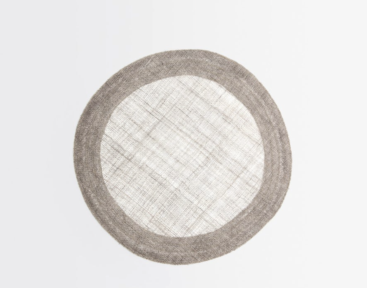 Blue Pheasant Naiya Gray, Round Placemat - Set of 4