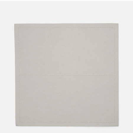 Blue Pheasant Evan Light Gray, Square Placemat