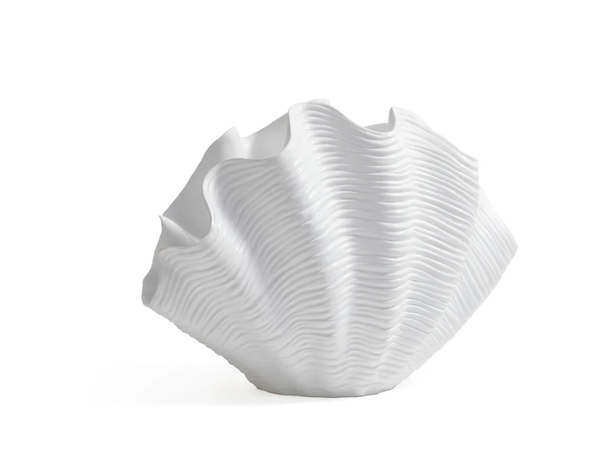 Zodax Belize Resin Shell Vase