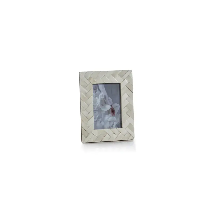 Zodax Natural Horn and Bone Photo Frame - 4x6