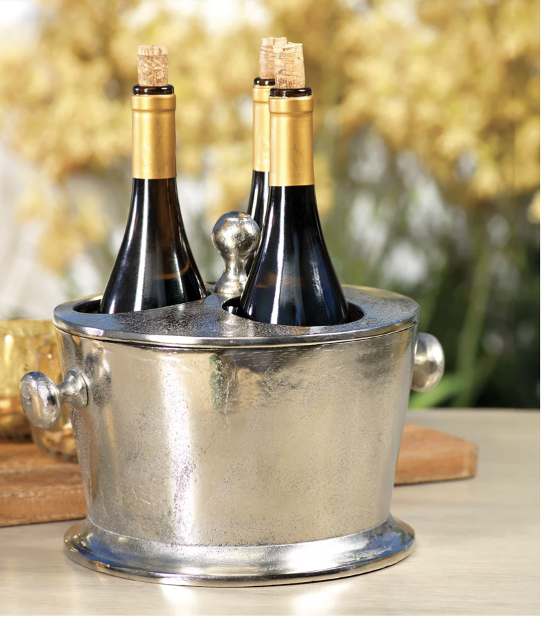 Zodax Three Bottle Aluminum Wine Holder