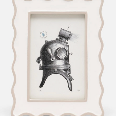 Pigeon & Poodle Keira White/Cream Enamel Frame 5x7