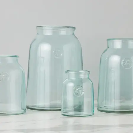 Etu Home French Bee Mason Jar Vase, Medium