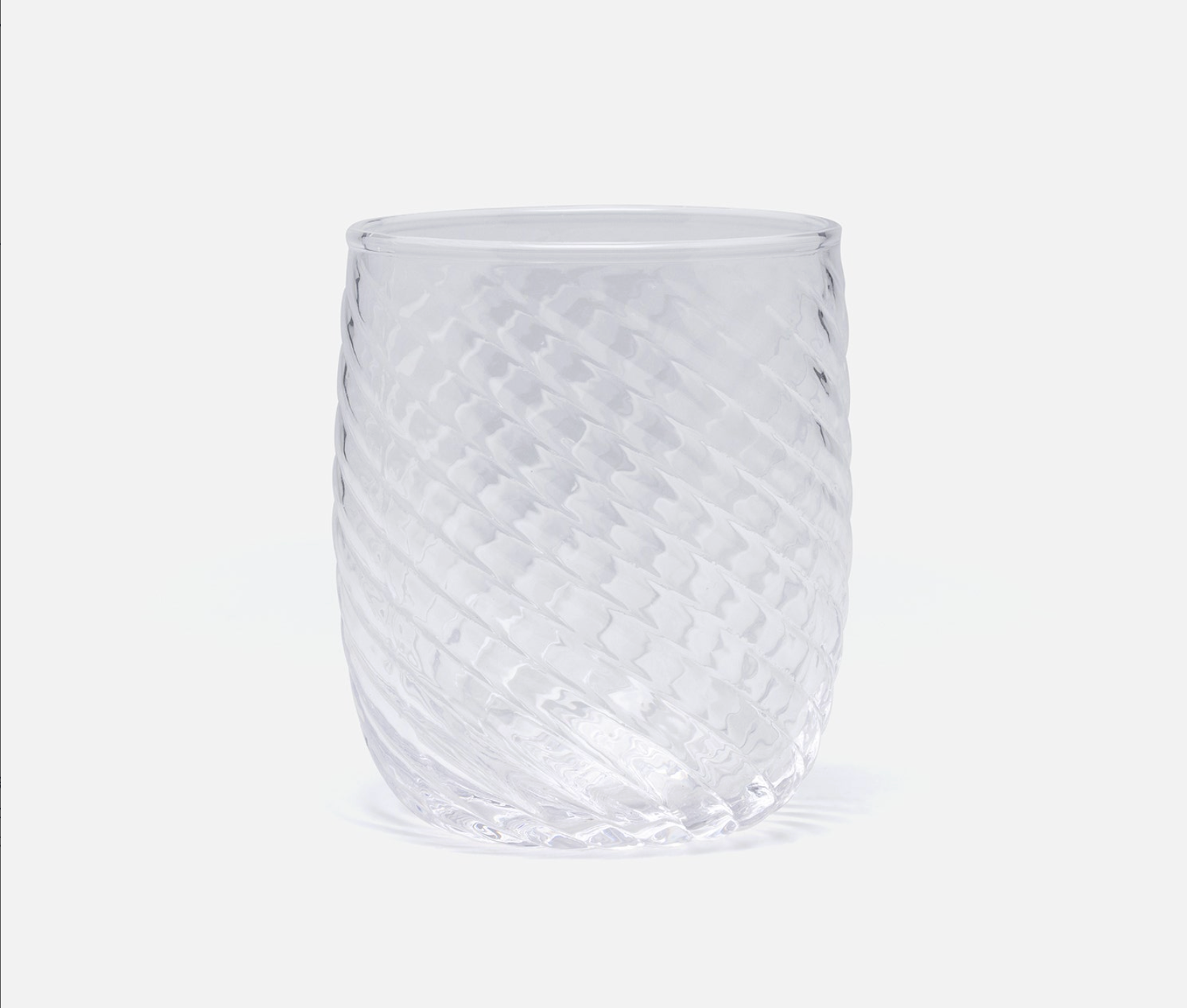 Blue Pheasant Florence Clear Swirled Tumbler