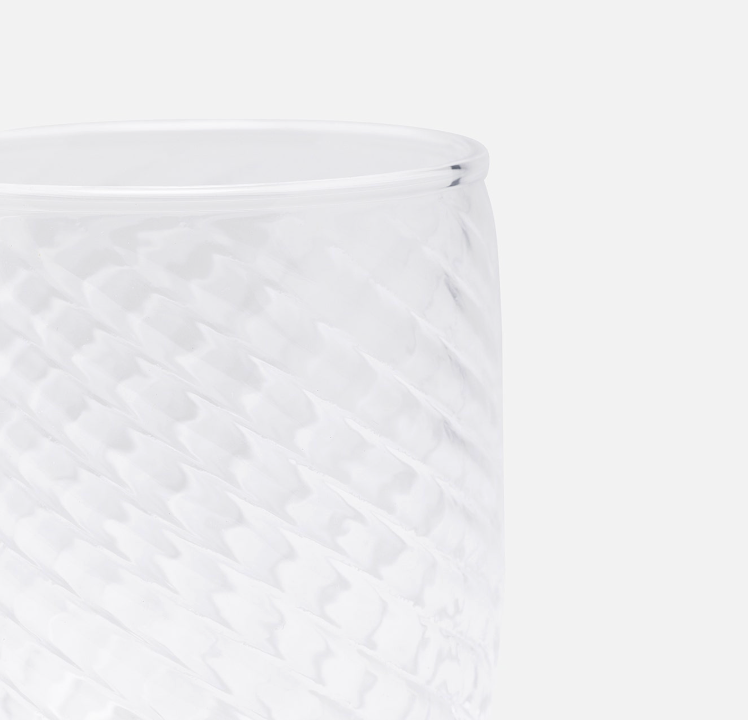 Blue Pheasant Florence Clear Swirled Tumbler