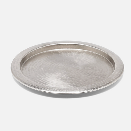 Blue Pheasant Winsford Round Tray Matte Pewter
