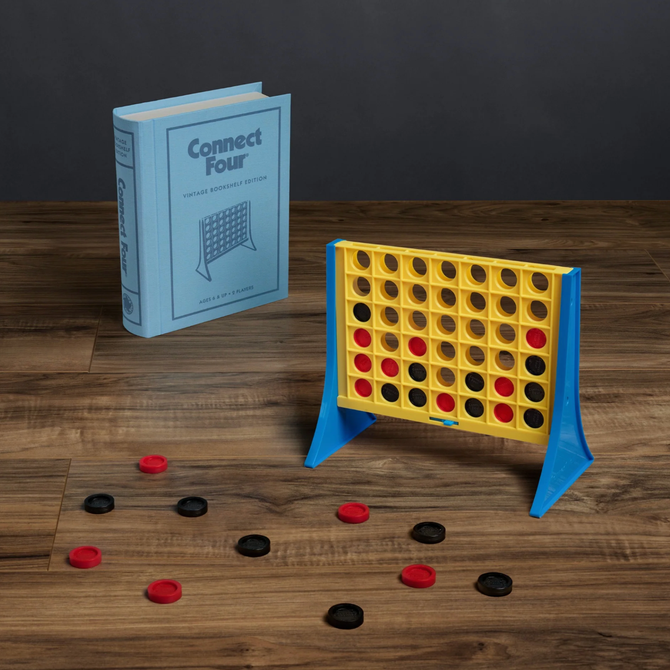 WS Game Company Connect Four Vintage Bookshelf Edition 