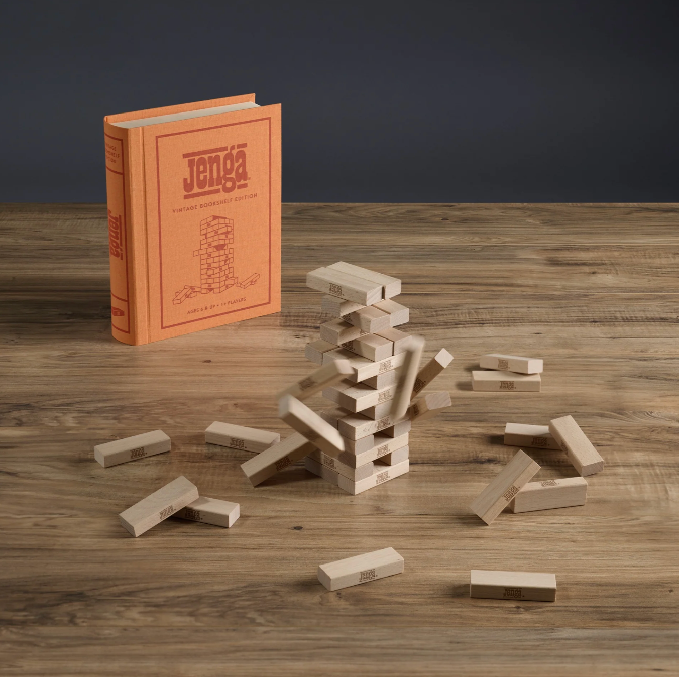WS Game Company Jenga Vintage Bookshelf Edition 