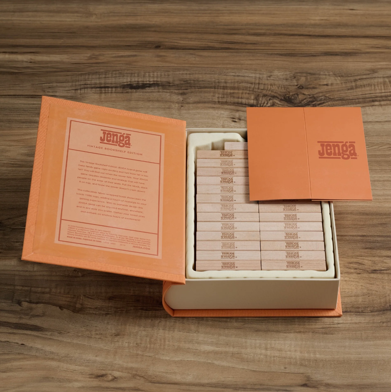 WS Game Company Jenga Vintage Bookshelf Edition 