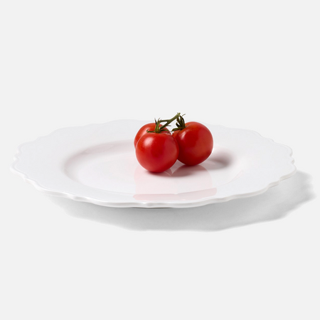 Blue Pheasant Laguna White Melamine Dinnerware - Set of 4