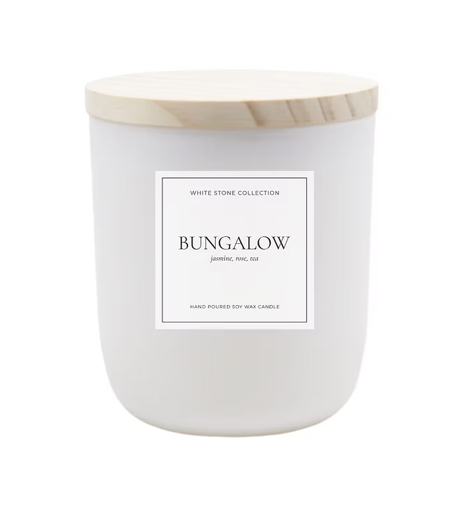White Stone Candles White Stone Candle Bungalow