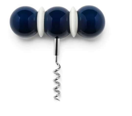Addison Ross Corkscrew Bobbin Navy & White