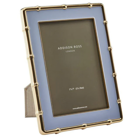 Addison Ross Gold Bamboo Pale Denim Frame 5x7