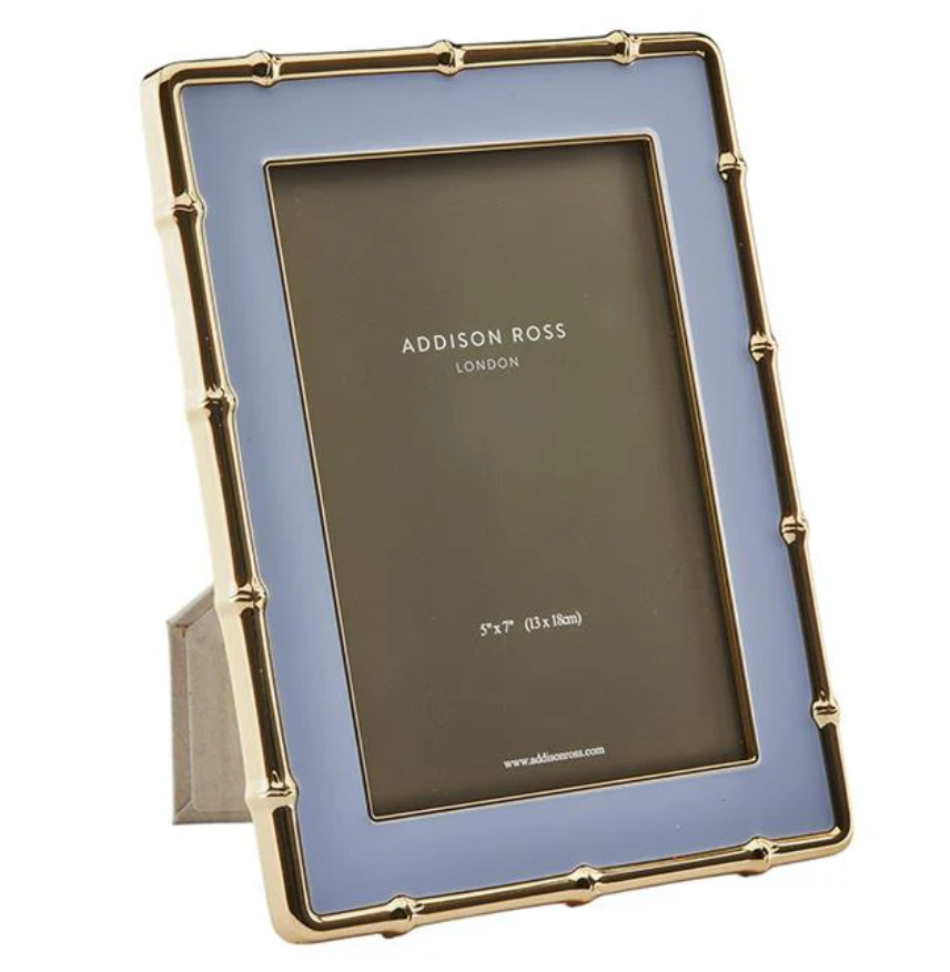 Addison Ross Gold Bamboo Pale Denim Frame 5x7