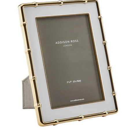 Addison Ross Gold Bamboo White Frame 5x7