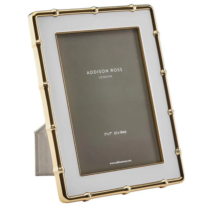 Addison Ross Gold Bamboo White Frame 5x7