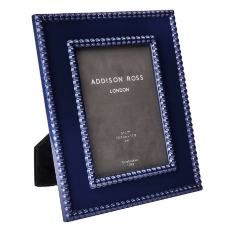 Addison Ross Navy Bobbin Lacquer Frame 5x7