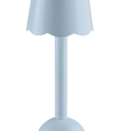Addison Ross Periwinkle Blue Scallop Rechargeable LED Lamp