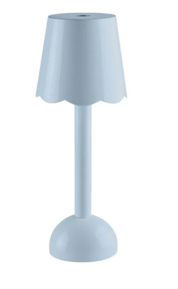 Addison Ross Periwinkle Blue Scallop Rechargeable LED Lamp
