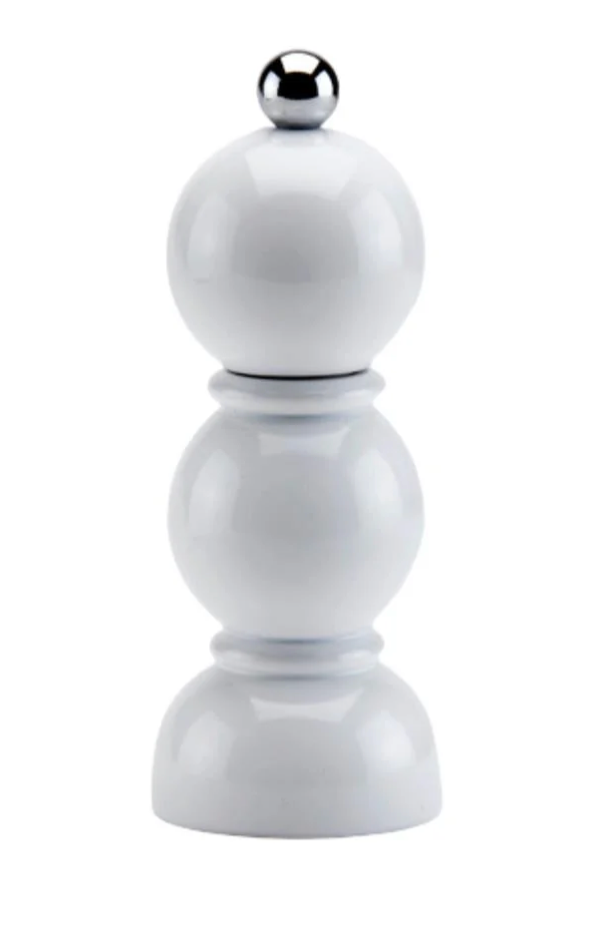 Addison Ross White Mini Bob Salt or Pepper Mil 14 cm