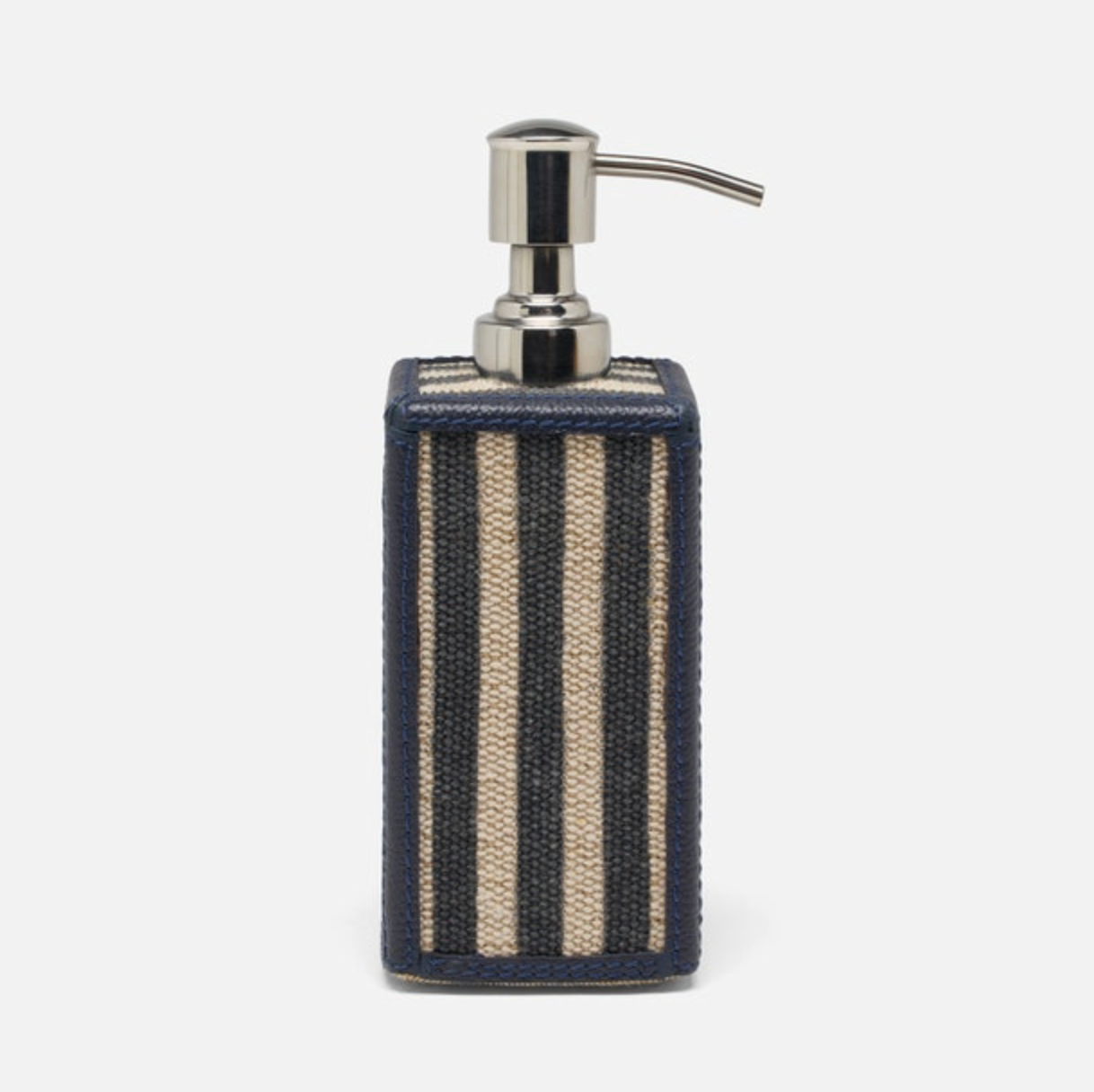 Pigeon & Poodle Franklin Navy Striped Soap Pump