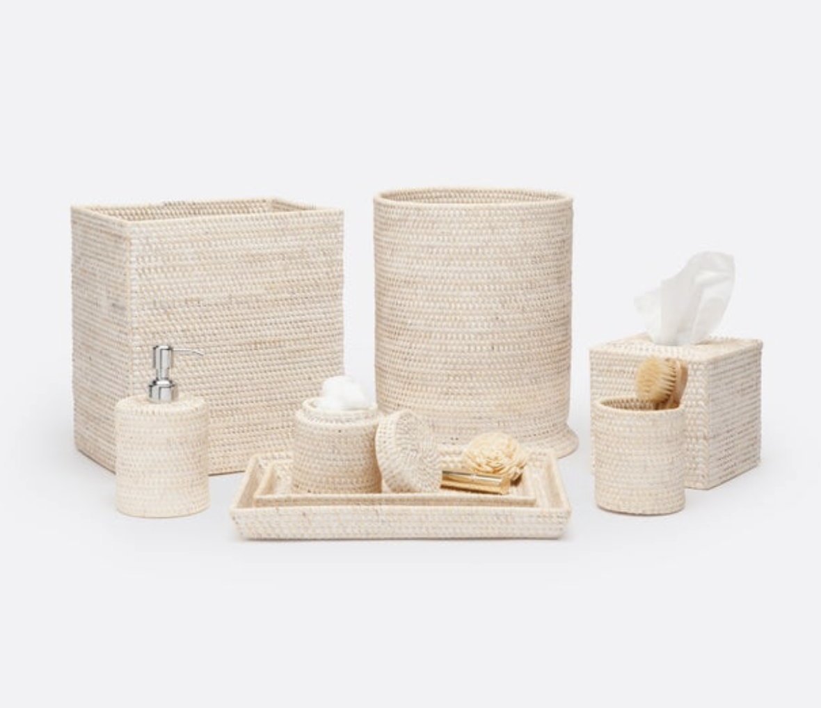 Pigeon & Poodle Dalton Bath Collection White Washed