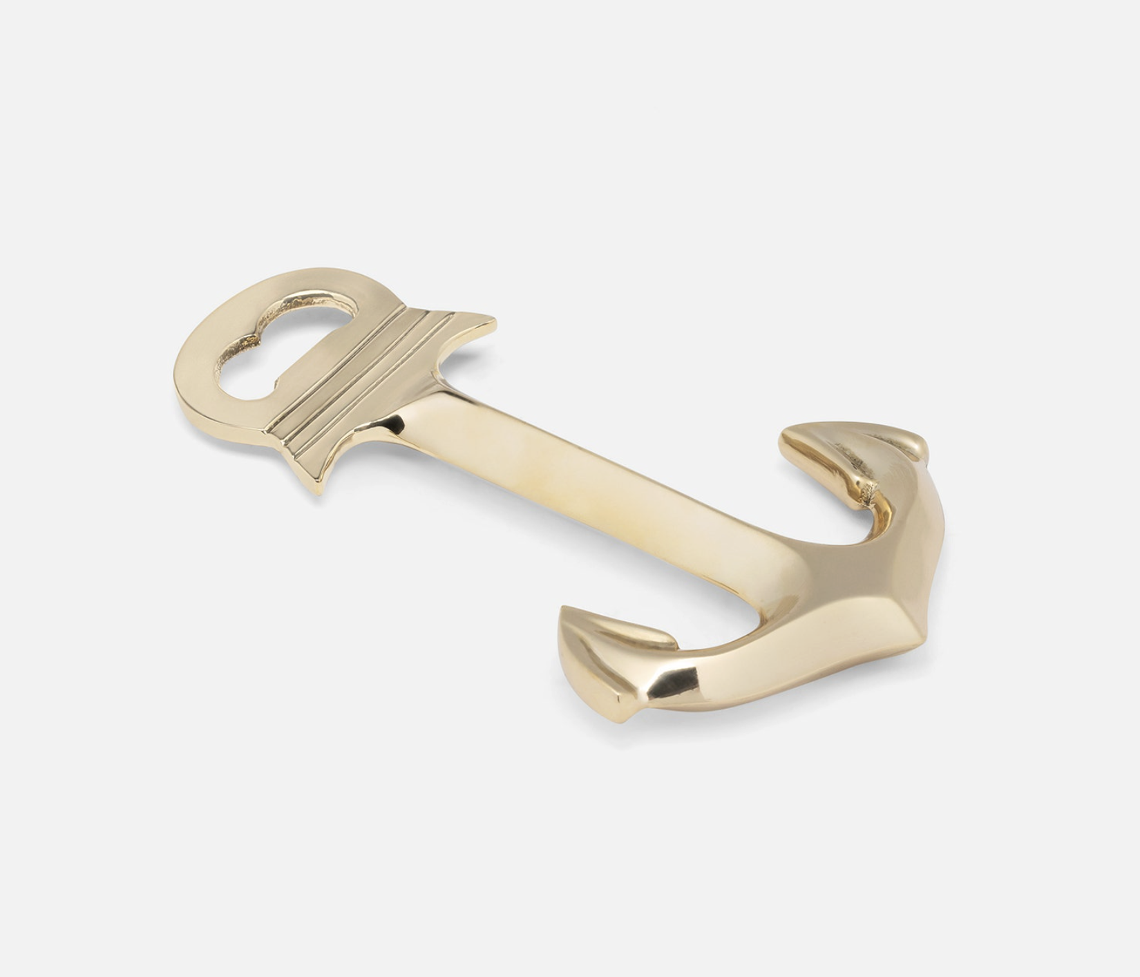 Blue Pheasant ALCOTT, Polished Gold Anchor Bottle Opener