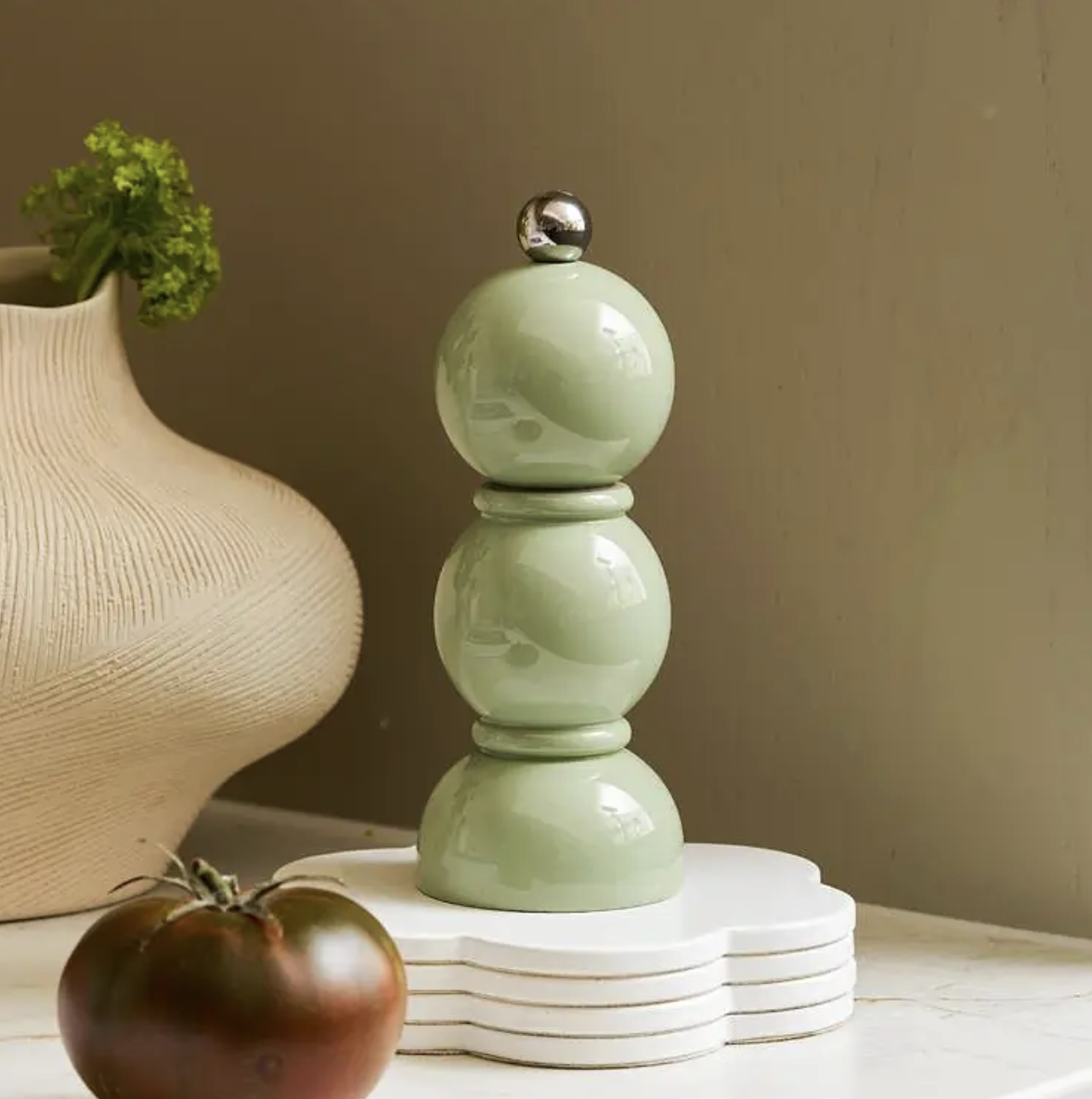 Addison Ross Sage Mini Bob Salt or Pepper Mil 14 cm