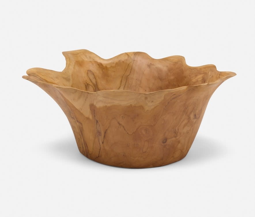 Blue Pheasant TIMOTHEE, Natural, Fruit Bowl, Large, Teak Wood