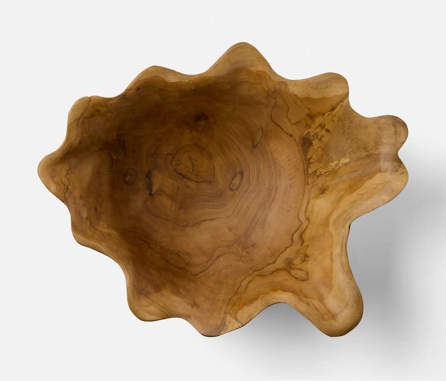 Blue Pheasant TIMOTHEE, Natural, Fruit Bowl, Large, Teak Wood