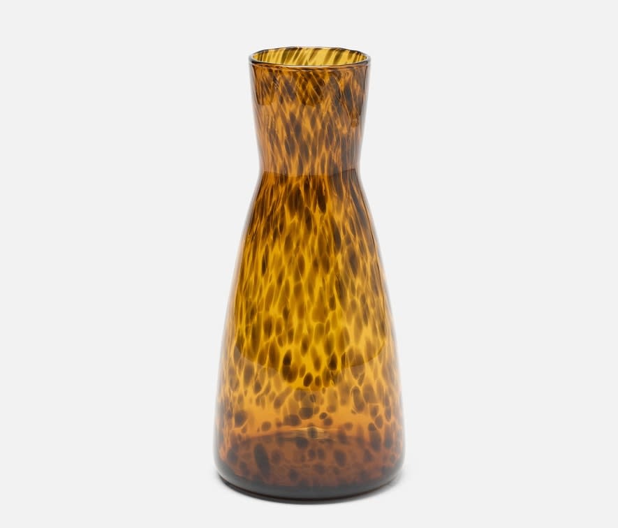 Blue Pheasant ALAIA, Tortoise, Carafe, Hand Blown Glass