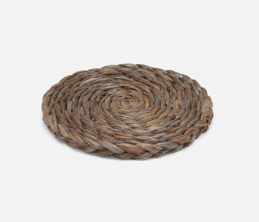 Blue Pheasant REID Storm Dust, Round Pot Trivets, Abaca, Set/2