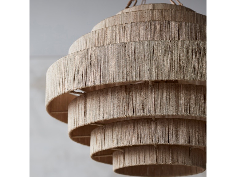 Palecek Everly Natural Pendant 30"d x 22"h