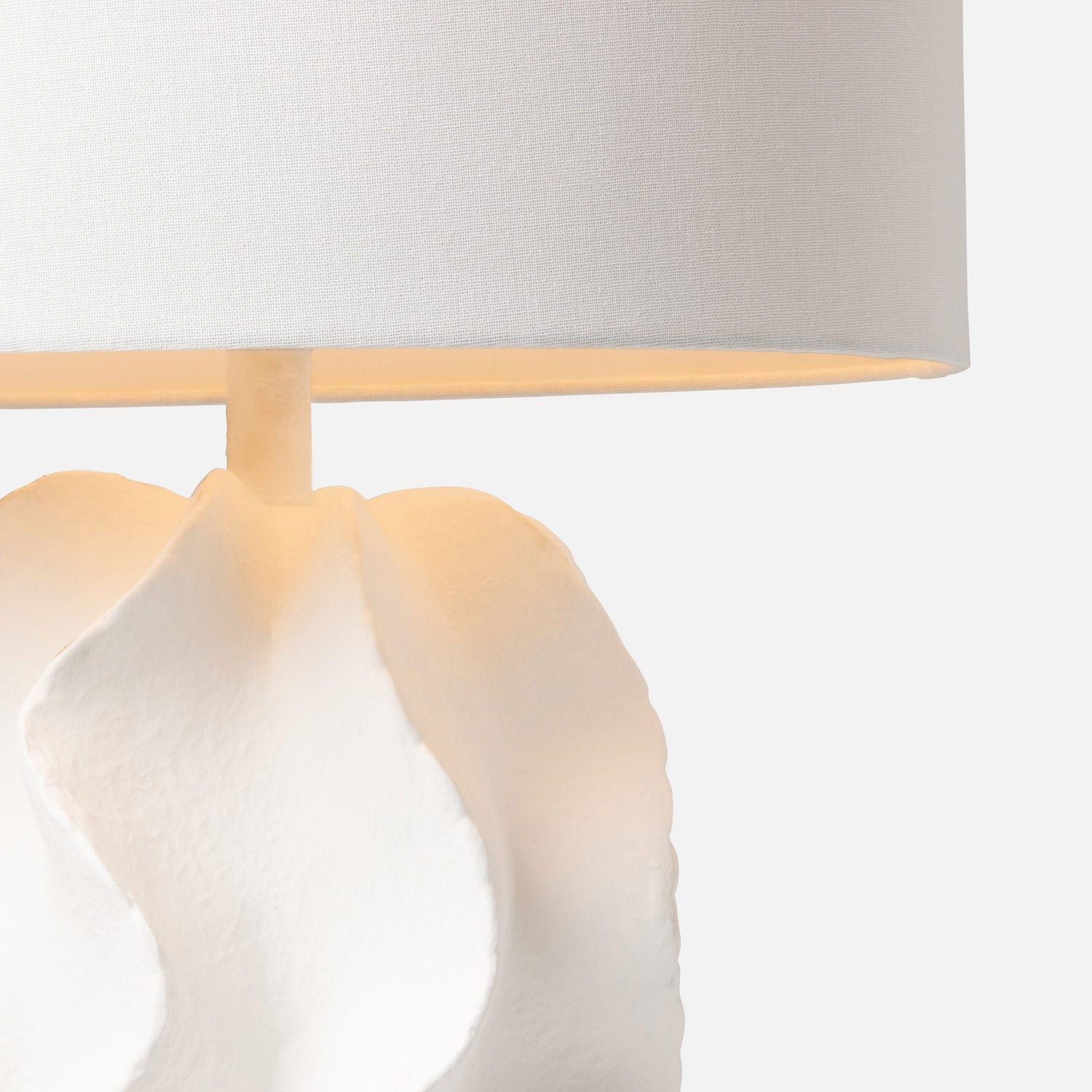 Made Goods Bethany Lamp White Resin 11"D x 18"H
