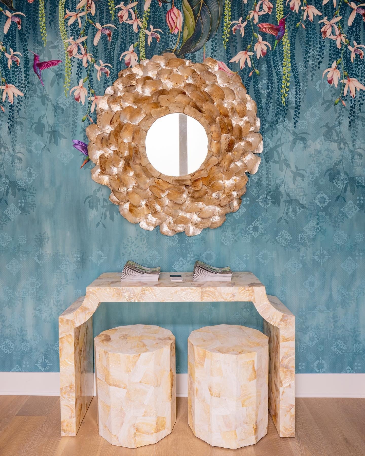 Made Goods Jade Kabibe Shell Console