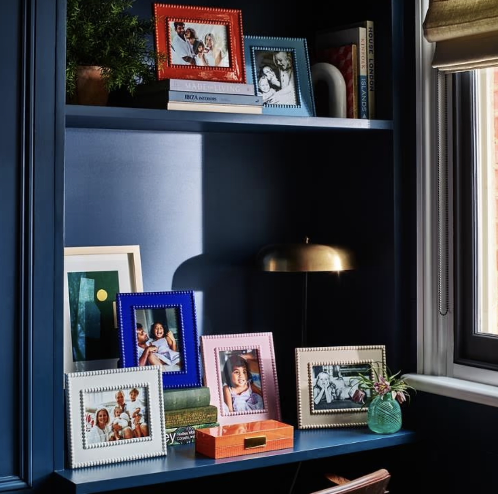 Addison Ross Navy Bobbin Lacquer Frame 5x7
