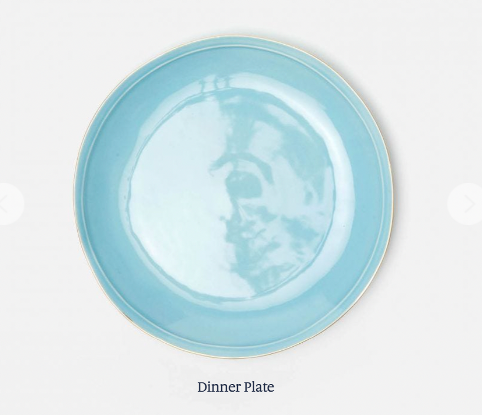 Blue Pheasant Aqua Plate