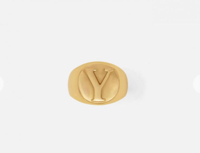 Blue Pheasant Gold Napkin Ring