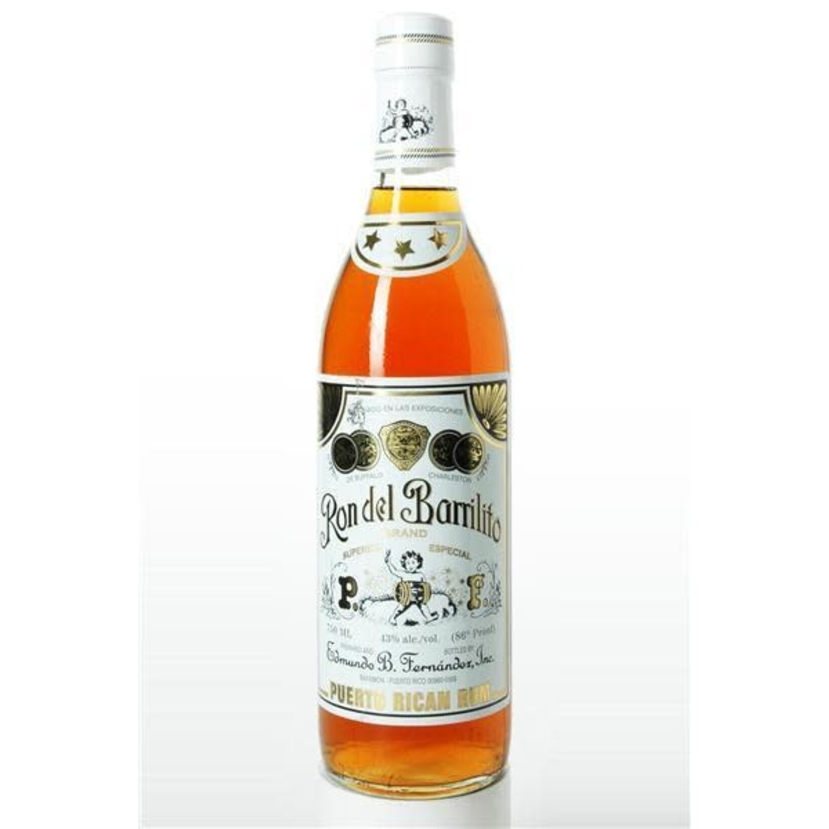 Ron Del Barrili Ron Del Barrilito / 3 Stars 86 Rum / 750mL