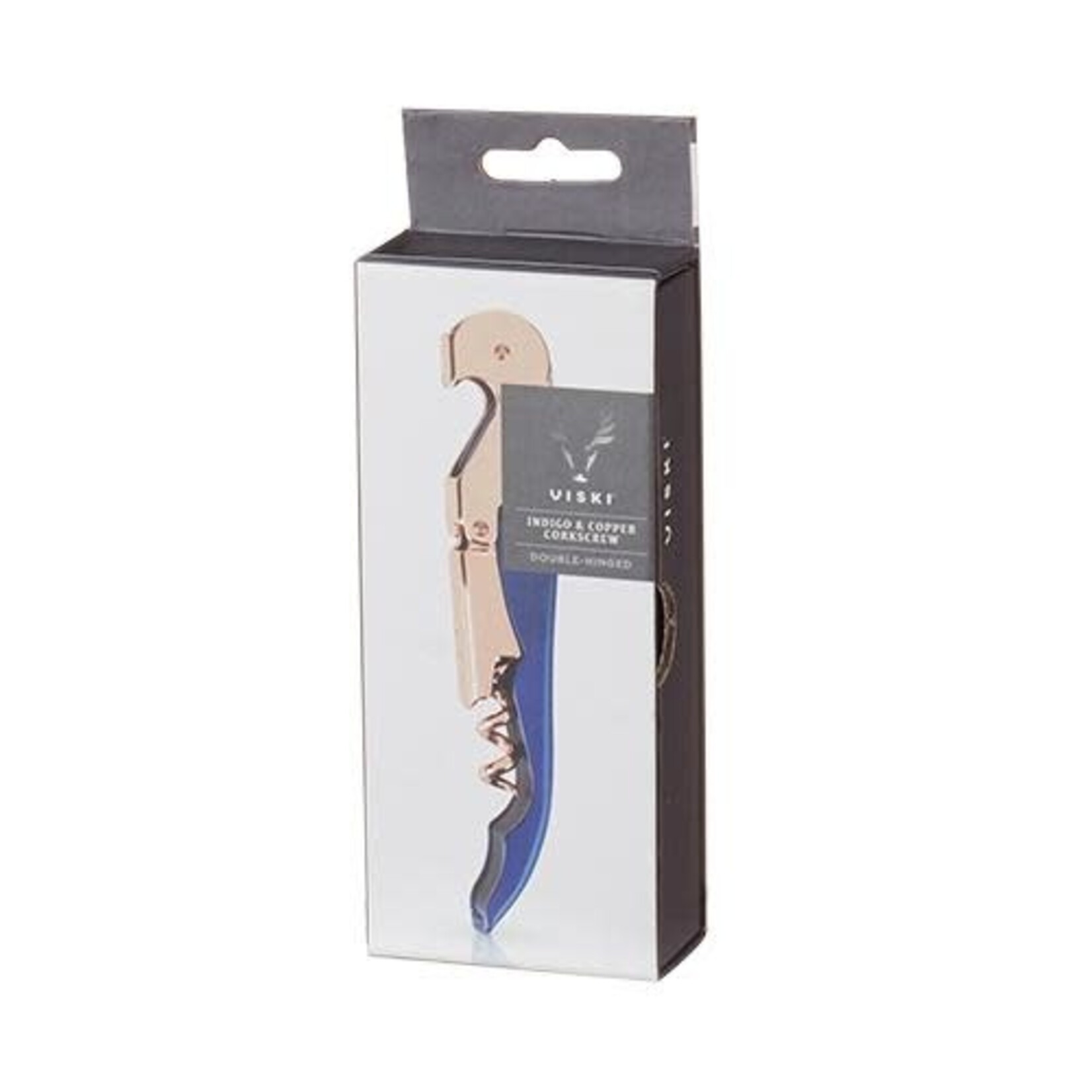 True Brands VISKI Indigo & Copper Corkscrew