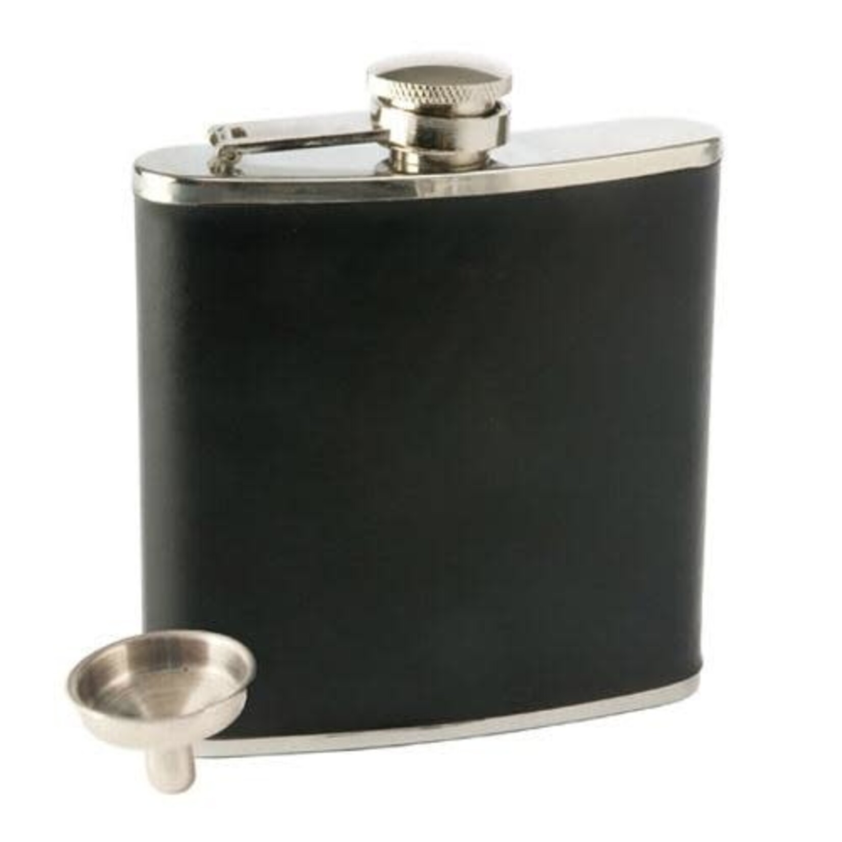 True Brands Monte Carlo 6oz Faux Leather Flask