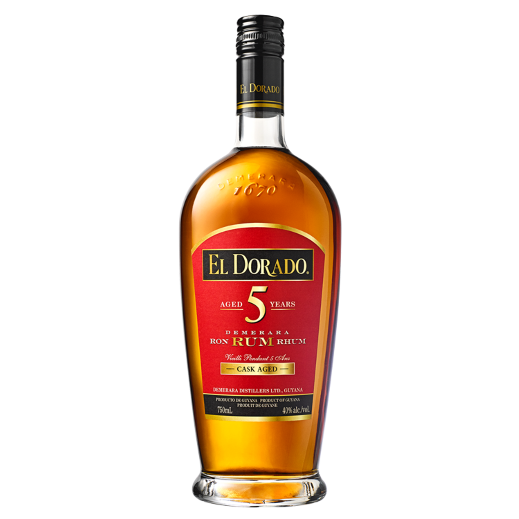 El Dorado Rum El Dorado Rum / 5 Year Old Cask Aged Demerara Rum / 750mL