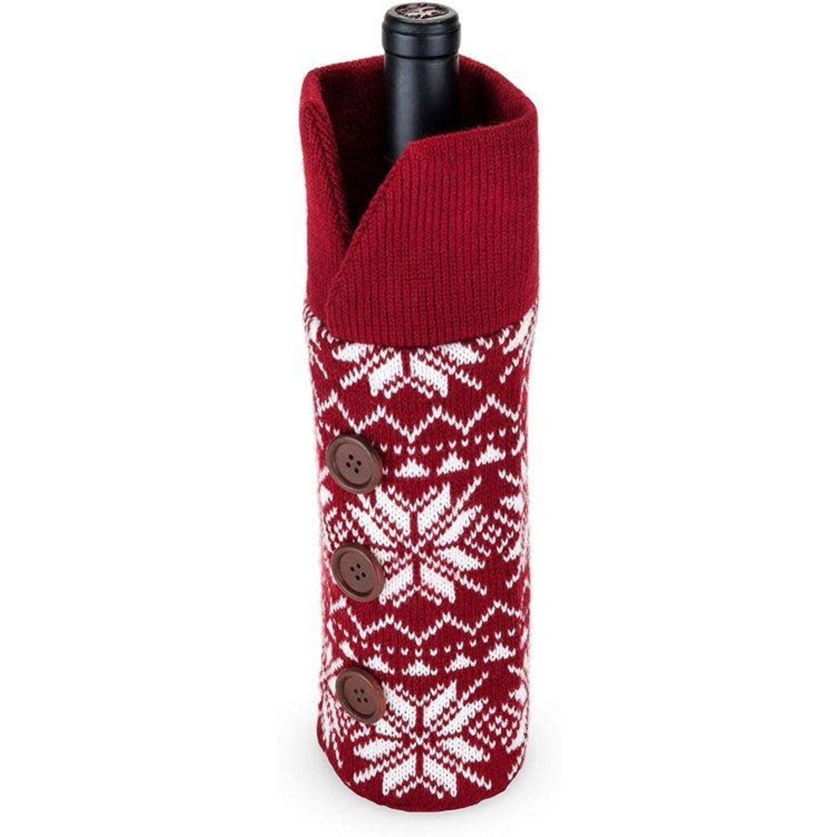 True Brands Wool Holiday Wine Sweater
