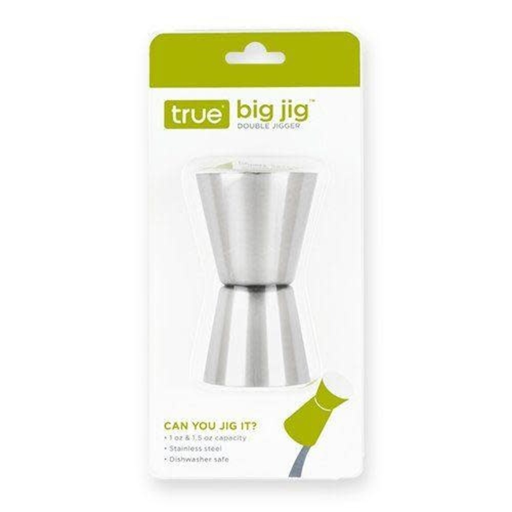 True Brands Big Jig Double Jigger