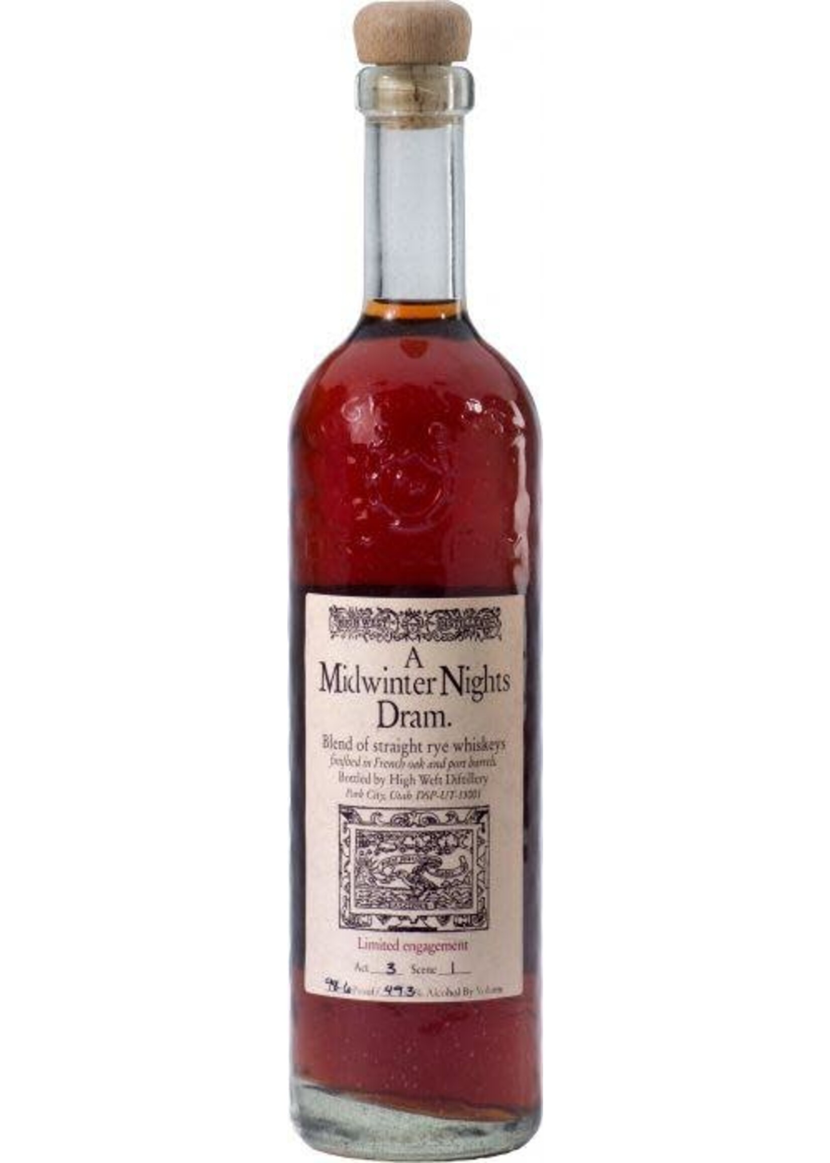 High West High West Distillery / A Midwinter Night Dram Straight Rye Whiskey / 750mL