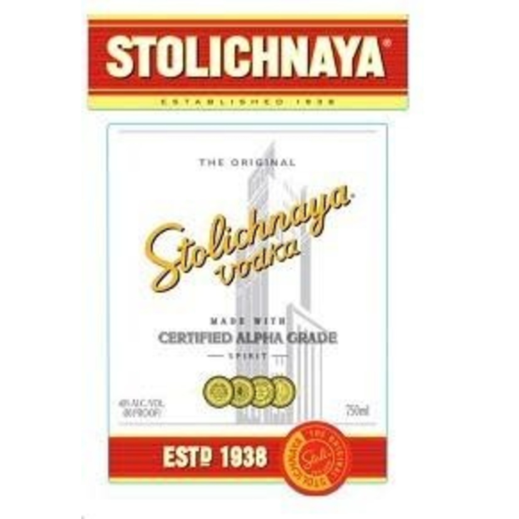 Stolichnaya Stolichnaya / 80 Vodka