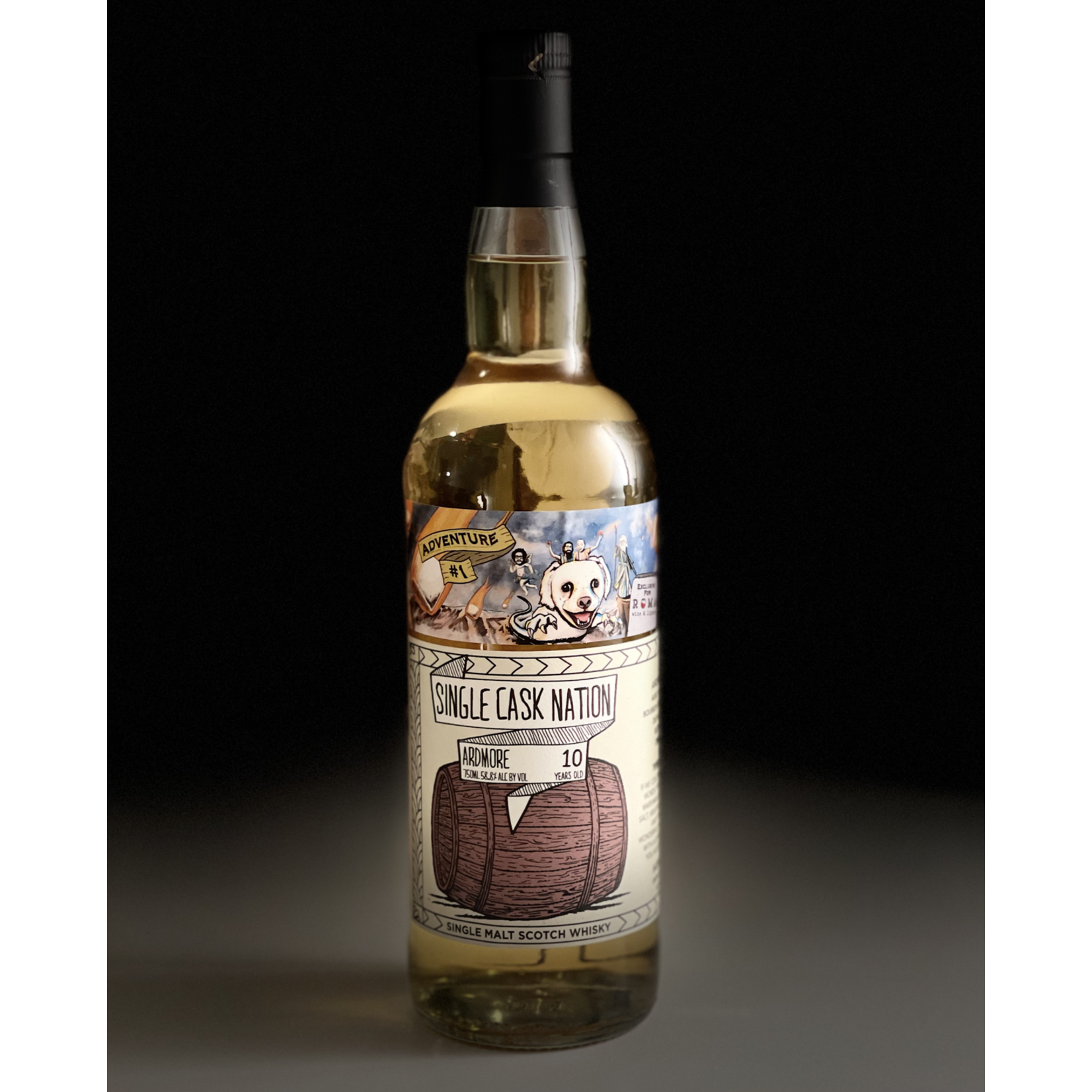 Single Cask Nation Single Cask Nation / Roma Store Pick / Ardmore 10 Year 1st fill Bourbon Hogshead Single Cask / 750mL