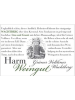Weingut Harm Weingut Harm / Wachau Grüner Veltliner Ried Kremser Wachtberg 2016 / 750mL